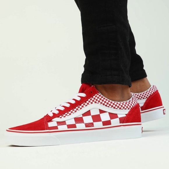 mix checker old skool vans